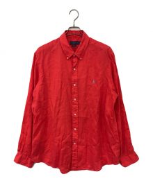 POLO RALPH LAUREN（ポロ・ラルフローレン）の古着「リネンシャツ」｜レッド