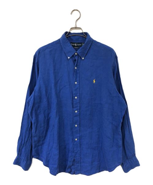 POLO RALPH LAUREN（ポロ・ラルフローレン）POLO RALPH LAUREN (ポロ・ラルフローレン) リネンシャツ ブルー サイズ:XLの古着・服飾アイテム