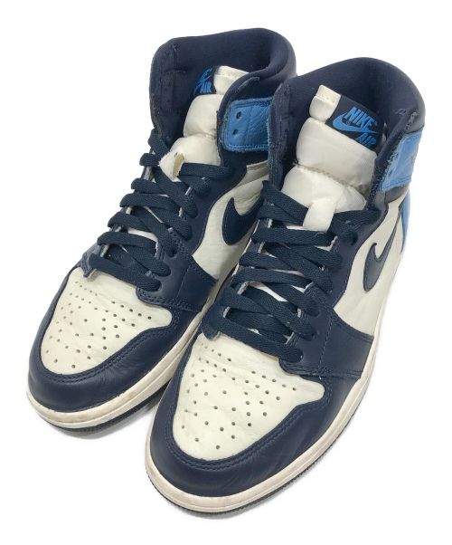 NIKE（ナイキ）NIKE (ナイキ) AIR JORDAN 1 HIGH OG OBSIDIAN ホワイト×ネイビー サイズ:26.0㎝の古着・服飾アイテム