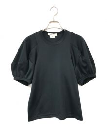 COMME des GARCONS（コムデギャルソン）の古着「ジャージーパフスリーブカットソー」｜ブラック