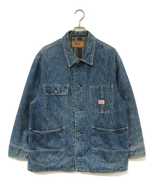 LEVI'S（リーバイス）LEVI'S (リーバイス) 裏ブランケットカバーオール ブルー サイズ:Lの古着・服飾アイテム