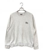 stussyステューシー）の古着「BASIC STUSSY CREW SWEAT」｜グレー