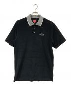 SUPREMEシュプリーム）の古着「Striped Collar Terry Polo」｜ブラック