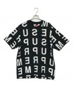 SUPREMEシュプリーム）の古着「intarsia spellout s/s top」｜ブラック