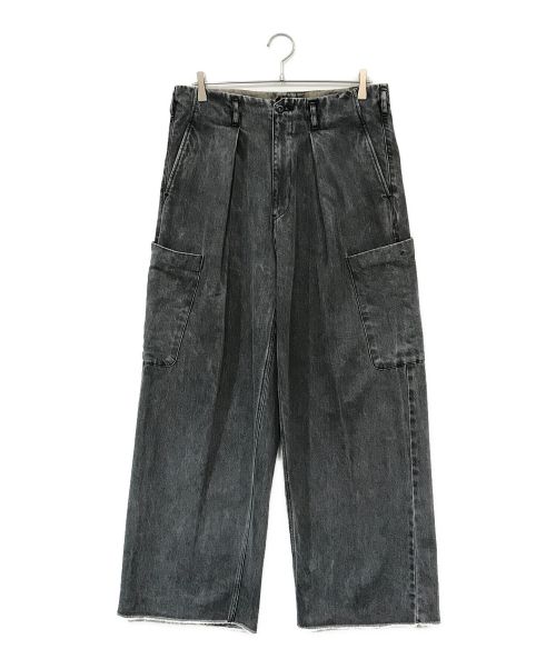 saby（サバイ）saby (サバイ) TUCK BAGGY CARGO PANTS グレー サイズ:3の古着・服飾アイテム