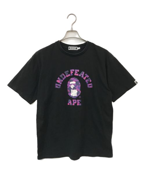 A BATHING APE（アベイシングエイプ）A BATHING APE (アベイシングエイプ) UNDEFEATED (アンディフィーテッド) コラボTシャツ ブラック サイズ:XLの古着・服飾アイテム