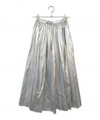 Ameriアメリ）の古着「SHINY PLEATS SKIRT」｜シルバー