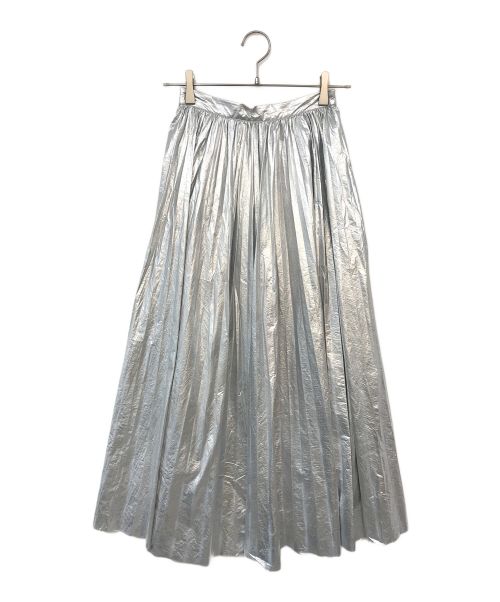 Ameri（アメリ）AMERI (アメリ) SHINY PLEATS SKIRT シルバー サイズ:Sの古着・服飾アイテム