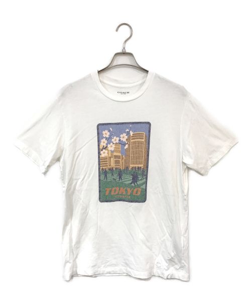 COACH（コーチ）COACH (コーチ) プリントTシャツ ホワイト サイズ:Mの古着・服飾アイテム