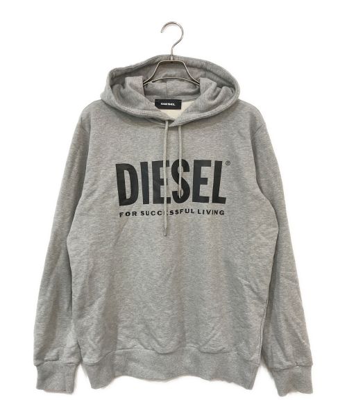 DIESEL（ディーゼル）DIESEL (ディーゼル) プルオーバーパーカー グレー サイズ:Lの古着・服飾アイテム