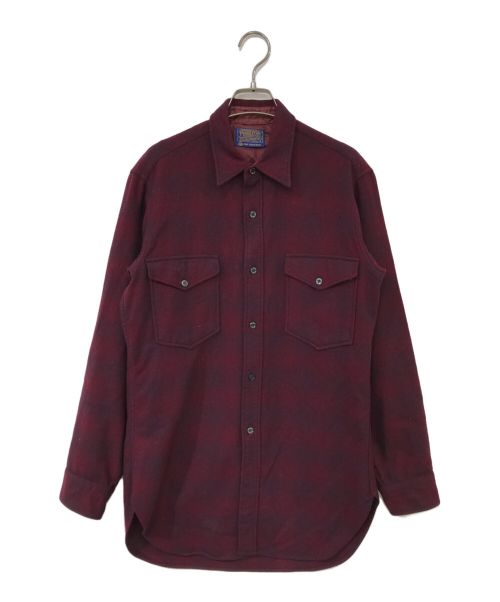 PENDLETON（ペンドルトン）PENDLETON (ペンドルトン) ウールシャツ ボルドー サイズ:15の古着・服飾アイテム