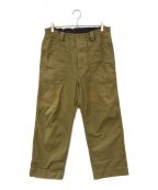 MHLエムエイチエル）の古着「CRISP COTTON TWILL PANTS」｜カーキ