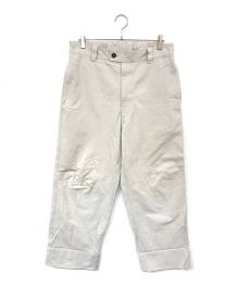 MHL（エムエイチエル）の古着「WASHED COMPACT COTTON PANTS」｜ホワイト