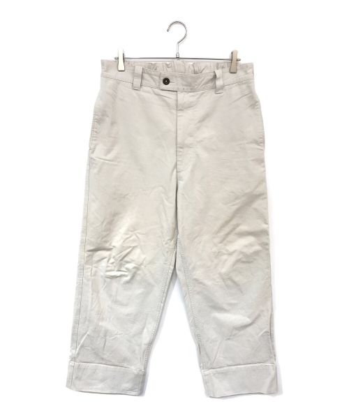 MHL（エムエイチエル）MHL (エムエイチエル) WASHED COMPACT COTTON PANTS ホワイト サイズ:XLの古着・服飾アイテム