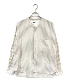 MHL（エムエイチエル）の古着「PJ STRIPE COTTON SHIRTING」｜ホワイト