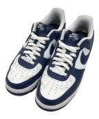 NIKEナイキ）の古着「AIR FORCE 1 LOW BY YOU」｜ホワイト×ネイビー