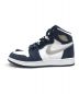 NIKE (ナイキ) AIR JORDAN 1 HIGH OG GS ホワイト×ネイビー サイズ:24cm：12000円