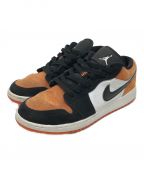 NIKEナイキ）の古着「GS Air Jordan 1 Low」｜ホワイト×オレンジ