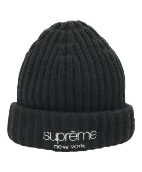 SUPREME（シュプリーム）Supreme (シュプリーム) Ribbed Beanie ブラックの古着・服飾アイテム