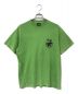 stussy（ステューシー）の古着「BEACH ROOTS PIGMENT DYED TEE」｜グリーン