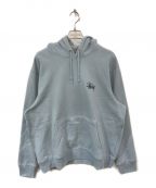 stussyステューシー）の古着「BASIC STUSSY HOOD」｜サックスブルー