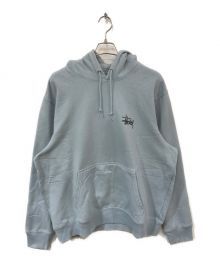 stussy（ステューシー）の古着「BASIC STUSSY HOOD」｜サックスブルー