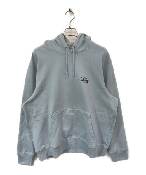 stussy（ステューシー）stussy (ステューシー) BASIC STUSSY HOOD サックスブルー サイズ:Lの古着・服飾アイテム