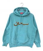 SUPREMEシュプリーム）の古着「Arabic Logo Hooded Sweatshirt」｜スカイブルー