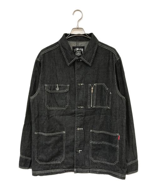 stussy（ステューシー）stussy (ステューシー) カバーオール ブラック サイズ:Lの古着・服飾アイテム