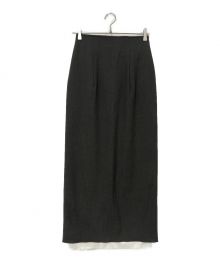 TODAYFUL（トゥデイフル）の古着「Cutoff Pencil Skirt」｜グレー