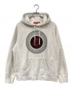 SUPREMEシュプリーム）の古着「Chenille Applique Hooded Sweatshirt」｜グレー