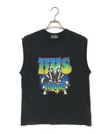 Hysteric Glamour（ヒステリックグラマー）の古着「MAJOR WORLD TOURノースリーブTシャツ」｜ブラック