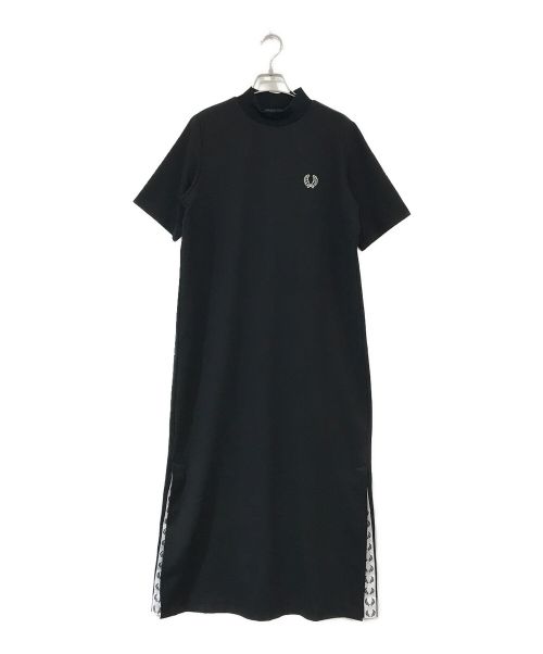 FRED PERRY（フレッドペリー）FRED PERRY (フレッドペリー) モックネックワンピース ブラック サイズ:10の古着・服飾アイテム