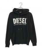 DIESELディーゼル）の古着「プルオーバーパーカー」｜ブラック