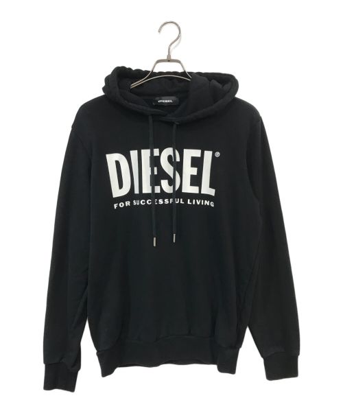 DIESEL（ディーゼル）DIESEL (ディーゼル) プルオーバーパーカー ブラック サイズ:Lの古着・服飾アイテム