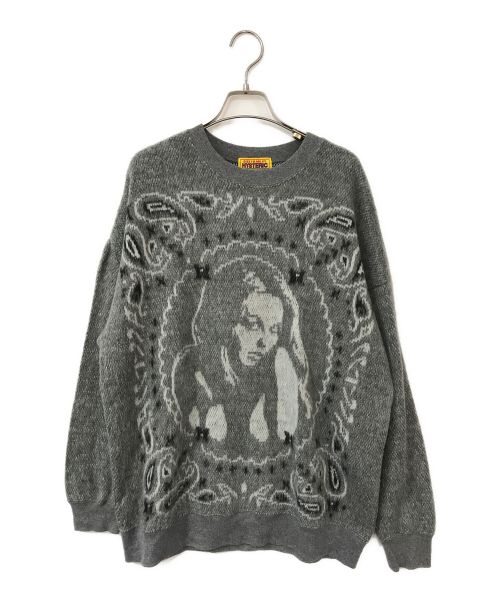 Hysteric Glamour（ヒステリックグラマー）Hysteric Glamour (ヒステリックグラマー) PAISLEYジャカード オーバーサイズスウェット グレー サイズ:FREEの古着・服飾アイテム