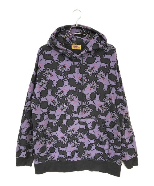 Hysteric Glamour（ヒステリックグラマー）Hysteric Glamour (ヒステリックグラマー) ファイアーベアー柄オーバーサイズパーカー パープル サイズ:FREEの古着・服飾アイテム