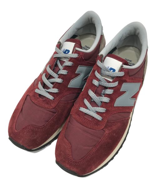 NEW BALANCE（ニューバランス）NEW BALANCE (ニューバランス) ローカットスニーカー ボルドー サイズ:9 1/2の古着・服飾アイテム