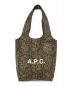 A.P.C.（アーペーセー）の古着「パイソン柄PVCトート」｜ブラウン