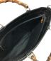 中古・古着 GUCCI (グッチ) バンブーハンドルバッグ ブラック：14000円