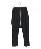 RICK OWENSリックオウエンス）の古着「Drawstring Long Pants」｜ブラック