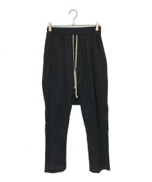 RICK OWENS（リックオウエンス）の古着「Drawstring Long Pants」｜ブラック