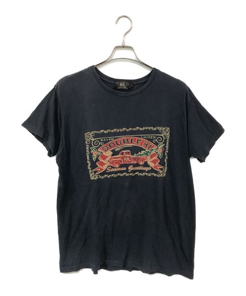 RRL（ダブルアールエル）RRL (ダブルアールエル) プリントTシャツ ブラック サイズ:Lの古着・服飾アイテム