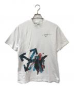 OFFWHITEオフホワイト）の古着「Brushstroke Arrow Tomboy T-shirt」｜ホワイト