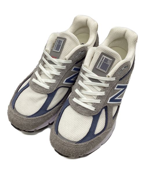 NEW BALANCE（ニューバランス）NEW BALANCE (ニューバランス) ローカットスニーカー グレー×ブルー サイズ:26cmの古着・服飾アイテム