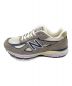 NEW BALANCE (ニューバランス) ローカットスニーカー グレー×ブルー サイズ:26cm：20000円