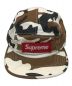 Supreme (シュプリーム) Camo Camp Cap ブラウン：7000円