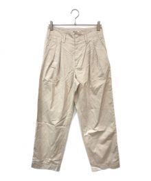 AURALEE（オーラリー）の古着「WASHED FINX HERRINGBONE SLACKS」｜ベージュ