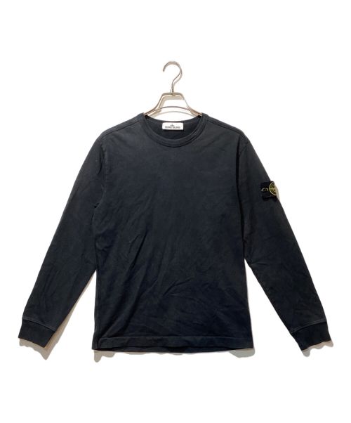 STONE ISLAND（ストーンアイランド）STONE ISLAND (ストーンアイランド) GAUZED COTTON JERSEY ブラック サイズ:Mの古着・服飾アイテム