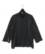 Y-3ワイスリー）の古着「W COVER KNIT SHELL HALF-ZIP SWEATSHIRT」｜ブラック